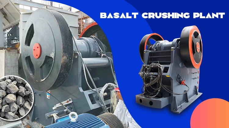 Basalt crushing plant